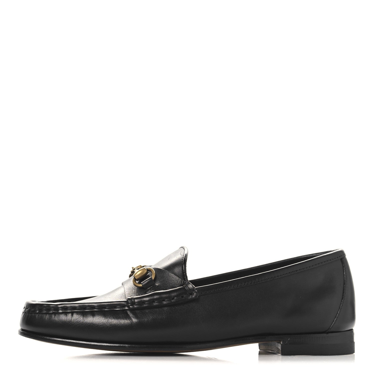 Gucci Calfskin Womens 1953 Horsebit Loafers 36 Black 1 of 8