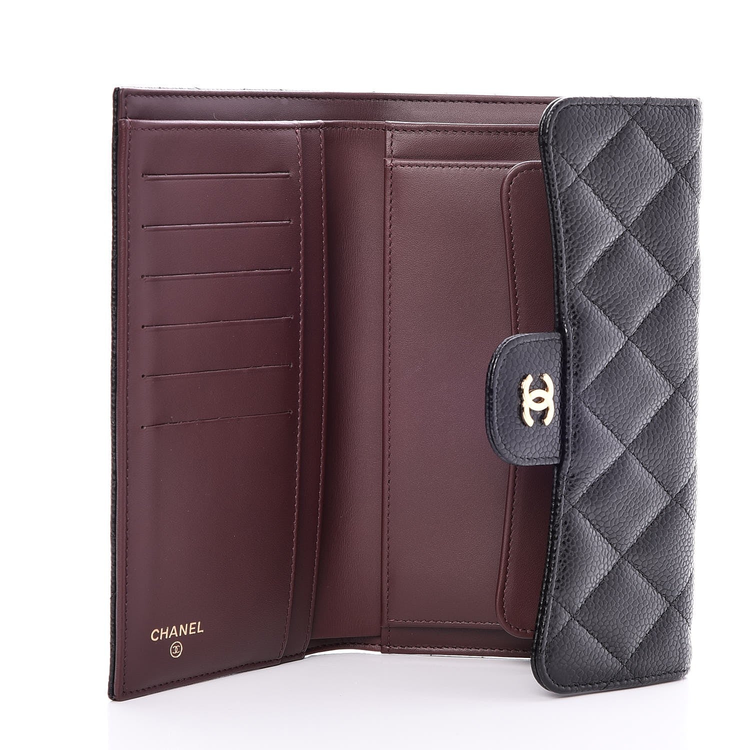 Chanel Caviar Quilted Large Flap Wallet Black 5 of 9