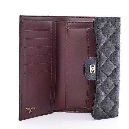 Chanel Caviar Quilted Large Flap Wallet Black 5 of 9