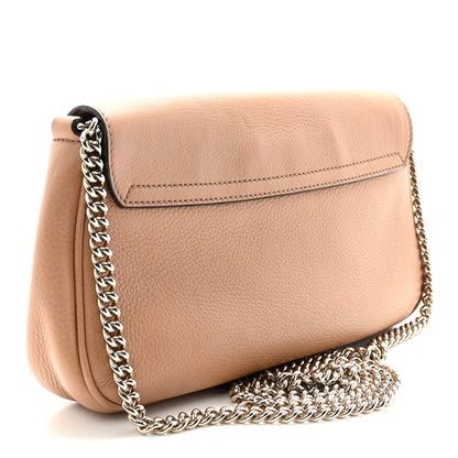 Gucci Pebbled Calfskin Medium Soho Flap Crossbody Camelia 3 of 10