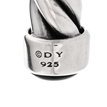David Yurman Sterling Silver Onyx 6mm Cable Classic Cuff Bracelet 3 of 3