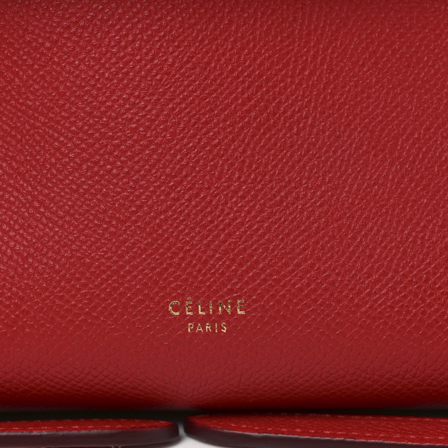 Celine Grained Calfskin Micro Belt Bag Coquelicot 6 of 10