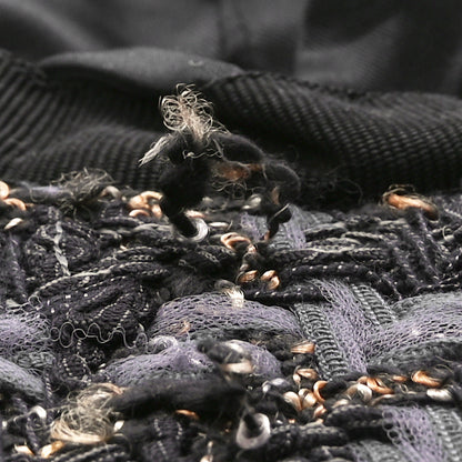 Chanel Cotton Tweed CC Beret M Black Multicolor 10 of 10