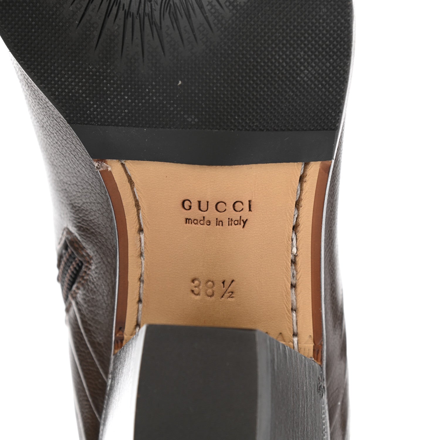 Gucci Goatskin Zahara Interlocking G Horsebit Ankle Boots 38.5 Maroon 6 of 10