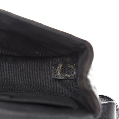Chanel Grained Calfskin Quilted 2.55 Reissue Flap Belt Bag Clutch Black 12 of 13