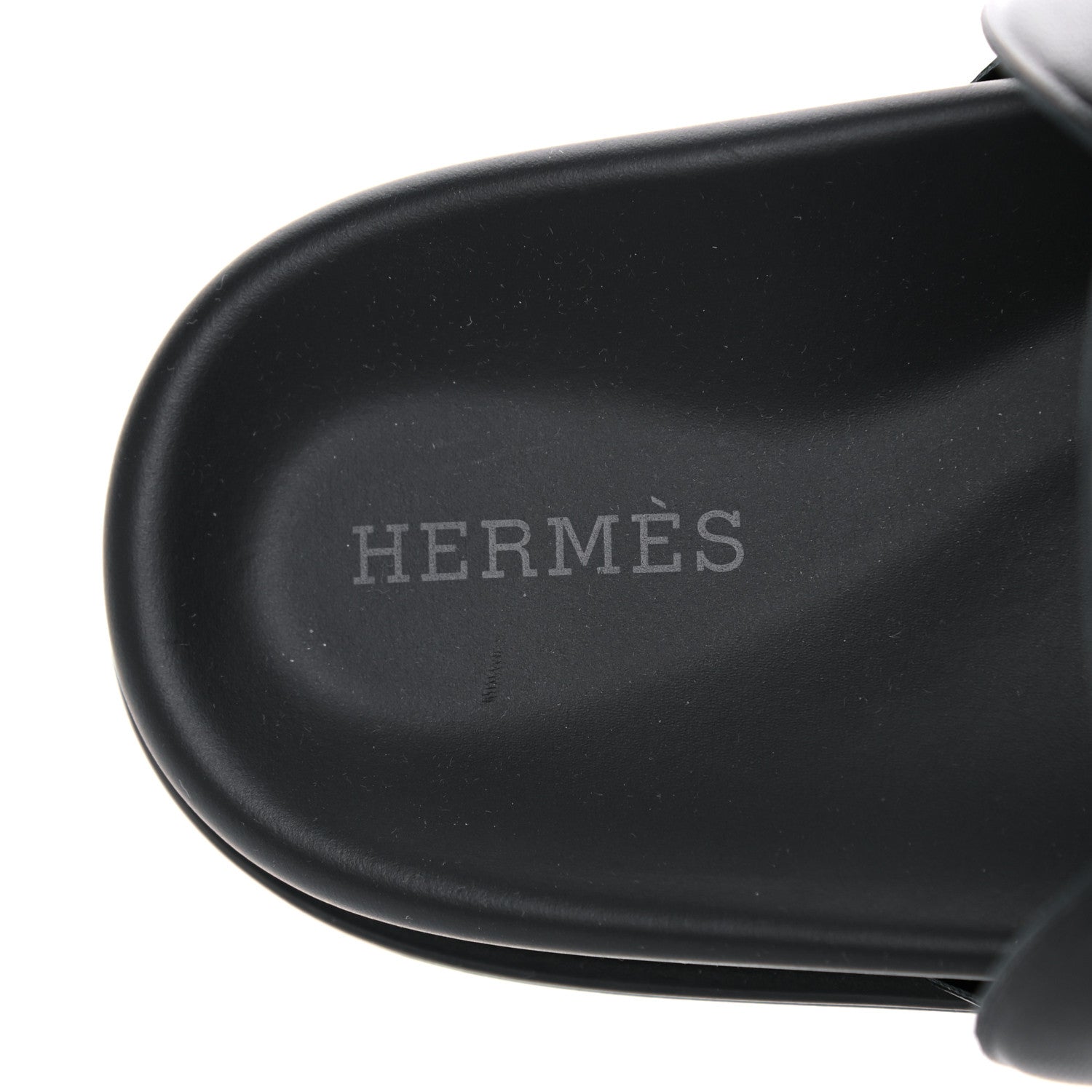 Hermes Nappa Extra Sandals 37.5 Black 7 of 9