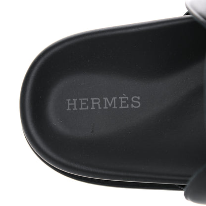 Hermes Nappa Extra Sandals 37.5 Black 7 of 9