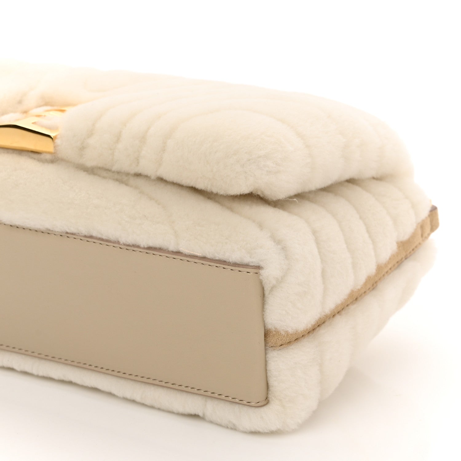 Givenchy Shearling Quilted Small 4G Shoulder Bag Ivory 10 of 10