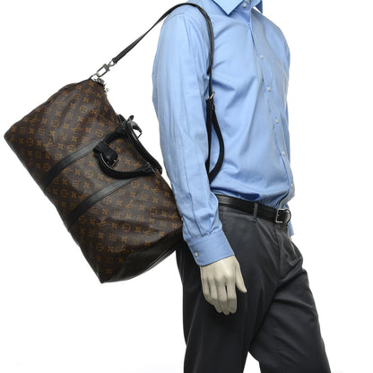 Louis Vuitton Monogram Macassar Keepall Bandouliere 45 2 of 8