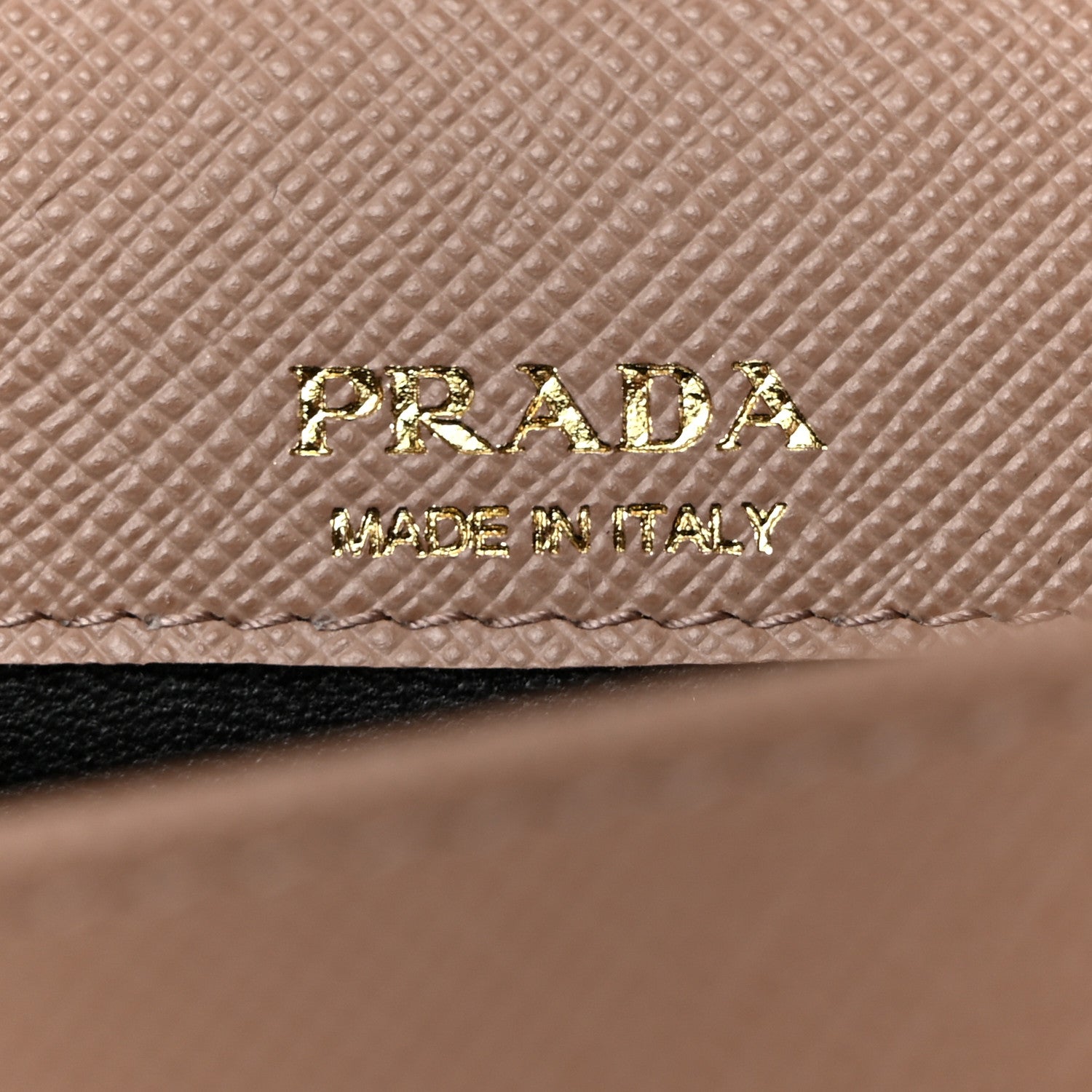 Prada Saffiano Lux Metal Logo Mini Chain Flap Crossbody Bag Cipria 7 of 10