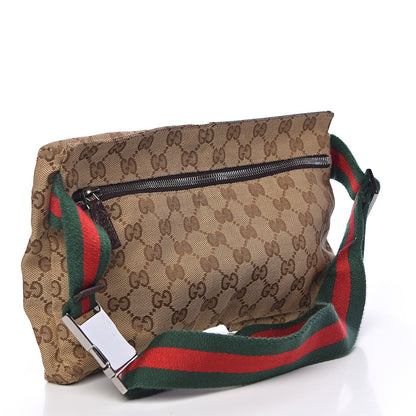 Gucci Monogram Web Belt Bag Dark Brown 3 of 11