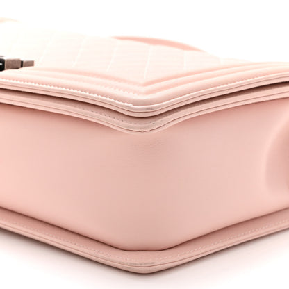 Chanel Calfskin Quilted New Medium Boy Flap Light Pink 10 of 12