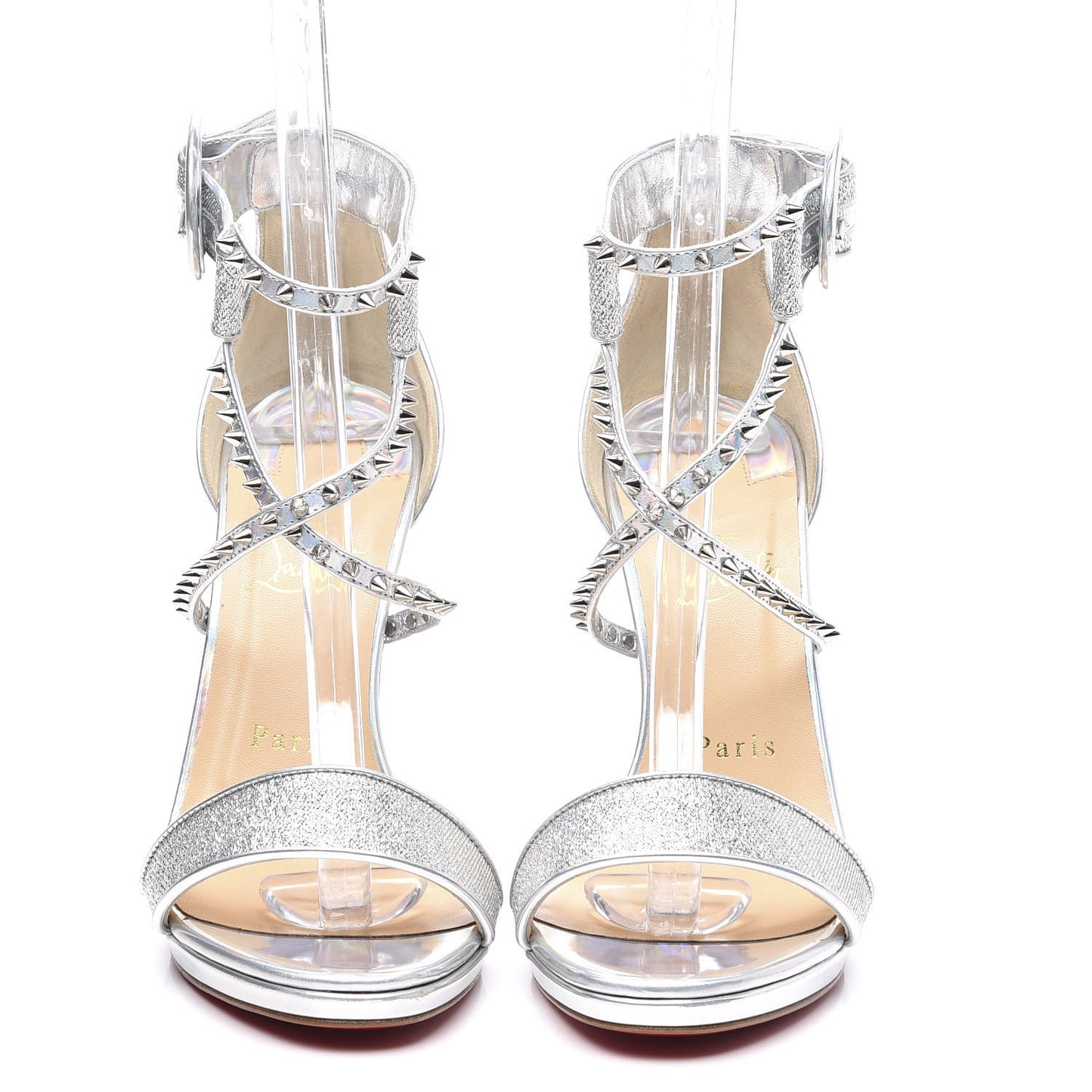 Lurex Specchio Choca Lux 120 Sandals 37 Silver