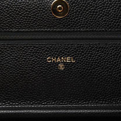 Chanel Caviar Quilted Wallet On Chain WOC Black 8 of 13