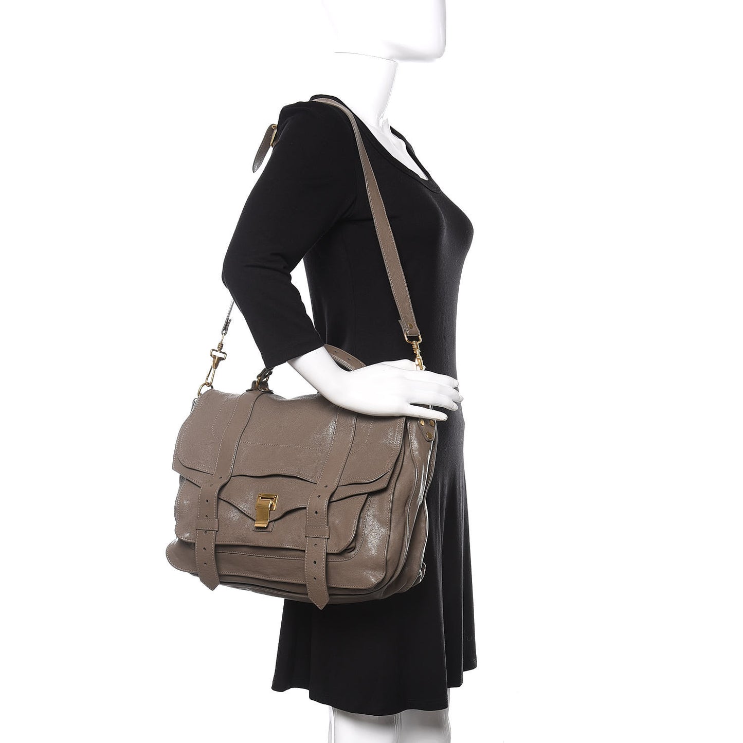 Lambskin Medium PS1 Satchel Smoke
