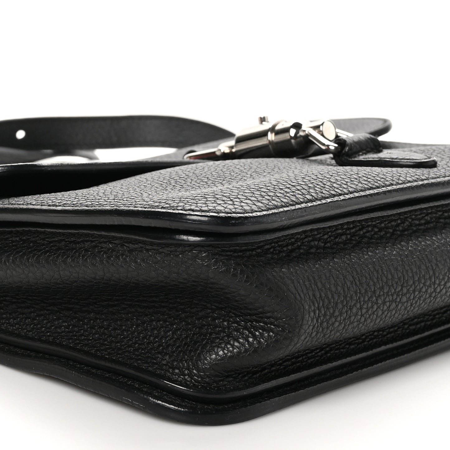 Soft Calfskin Small Jackie Shoulder Bag Black