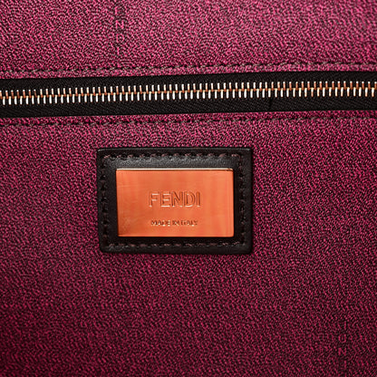 Fendi Zucca Spalmati Small Roll Tote Tobacco Fuxia 6 of 9