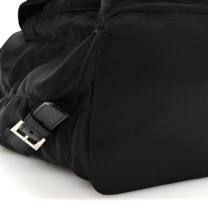 Prada Tessuto Nylon Saffiano Medium Backpack Black 9 of 11