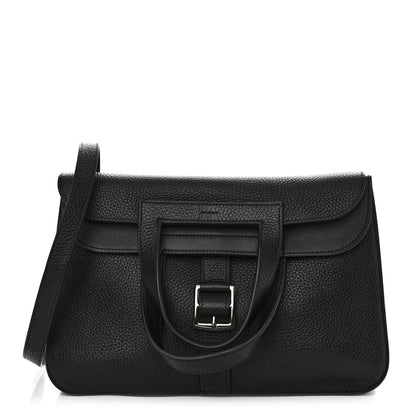 Hermes Taurillon Clemence Halzan 31 GM Black 1 of 11