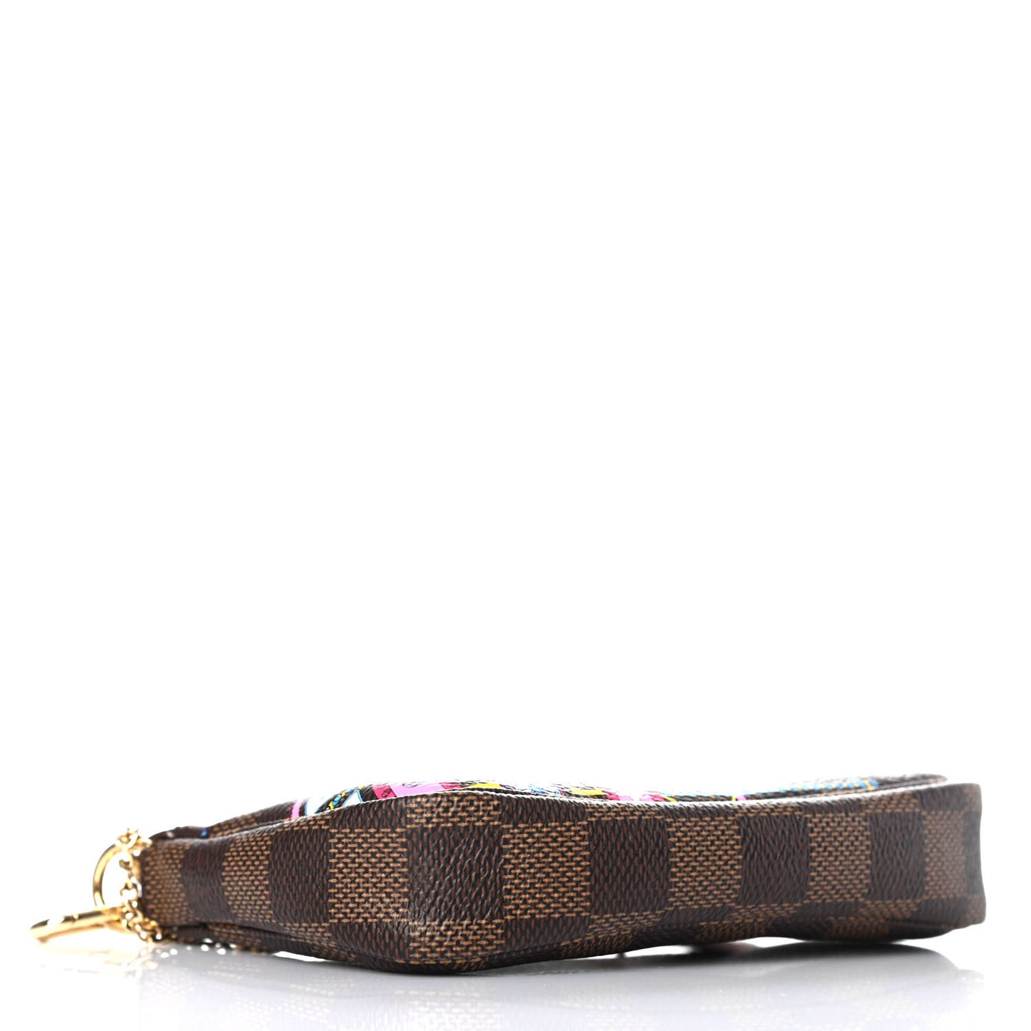 Damier Ebene 2020 Christmas Animation Big Wheel Mini Pochette Accessories Rose Ballerine