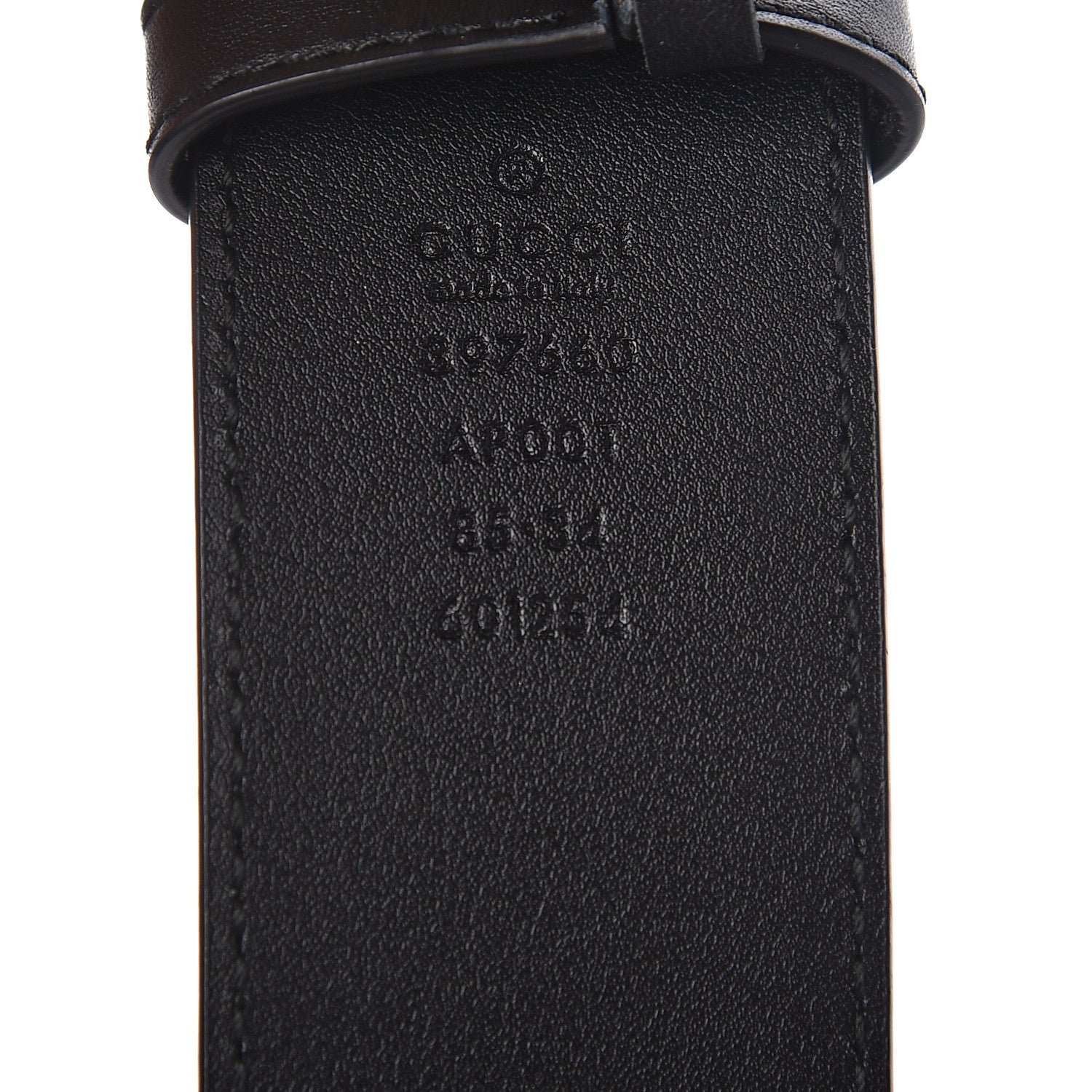 Gucci Calfskin Double G 40mm Belt 85 34 Black 4 of 6