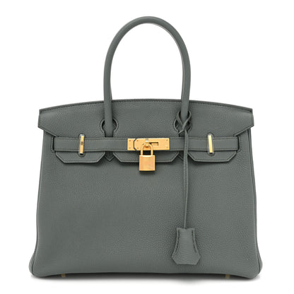 Hermes Togo BIRKIN 30 Vert Amande 1 of 12