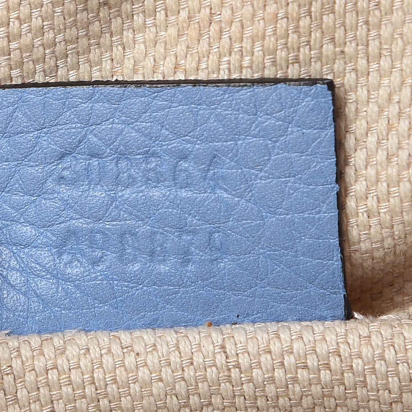 Pebbled Calfskin Canvas Soho Disco Bag Mineral Blue