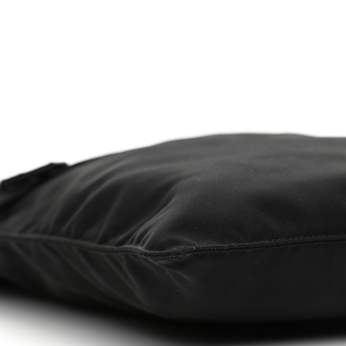 Nylon Vela Flat Messenger Bag Black