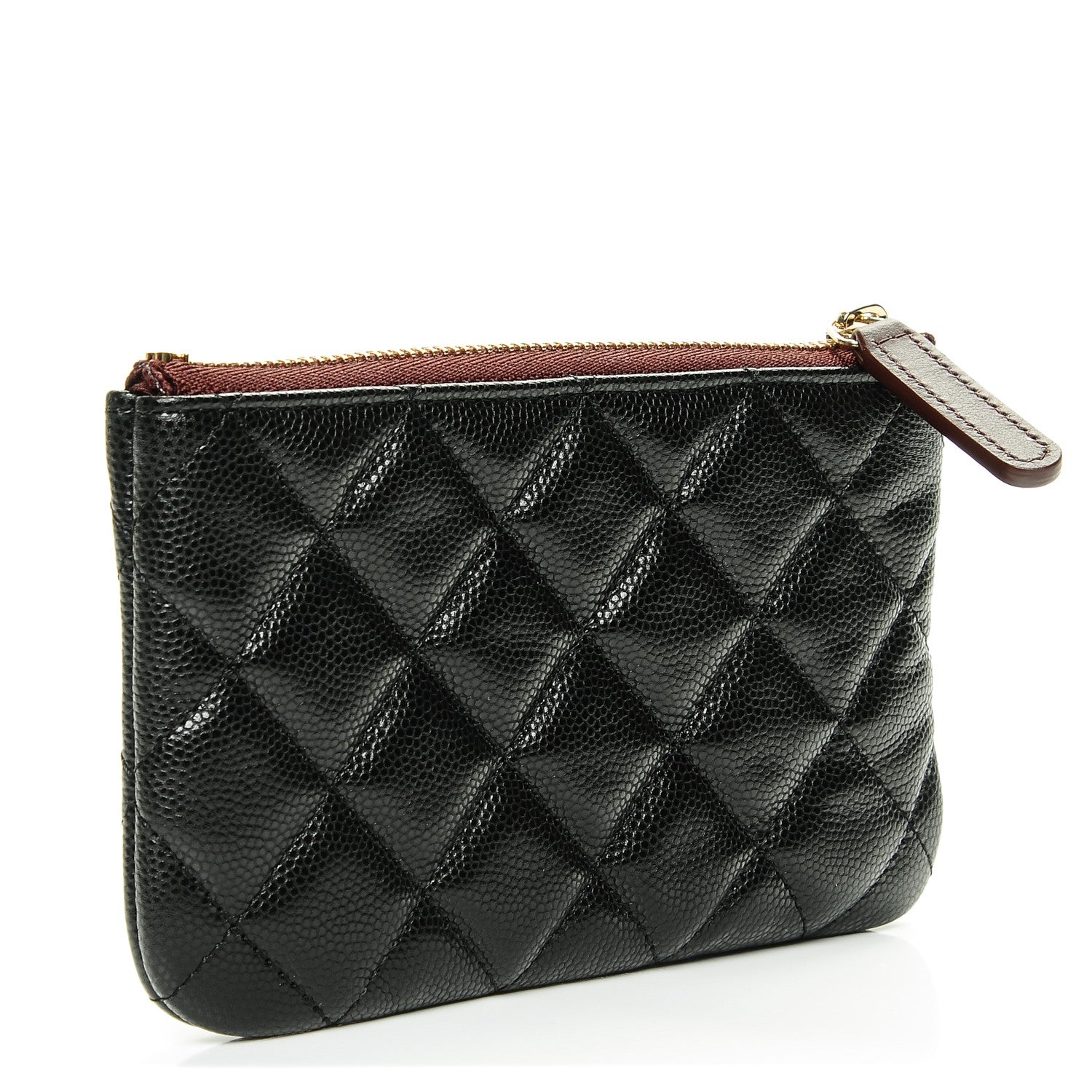 Chanel Caviar Quilted Small Cosmetic Case Black 3 of 8