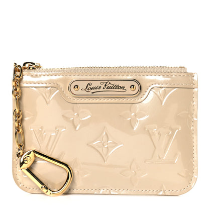 Louis Vuitton Vernis Key Pouch Blanc Corail 1 of 8