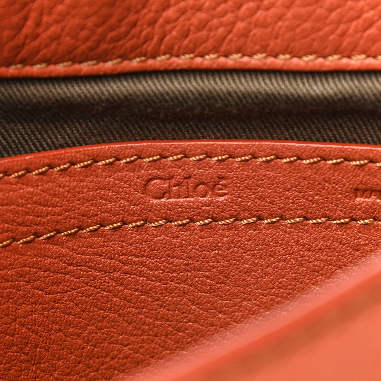 Chloe Calfskin Mini Marcie Round Crossbody Bag Whiskey 5 of 13