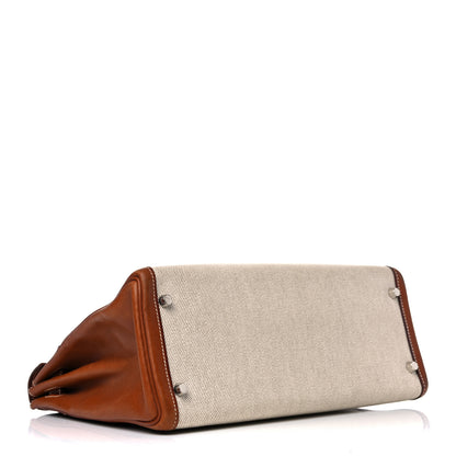 Hermes Toile Barenia Kelly Sellier 32 Fauve 3 of 19