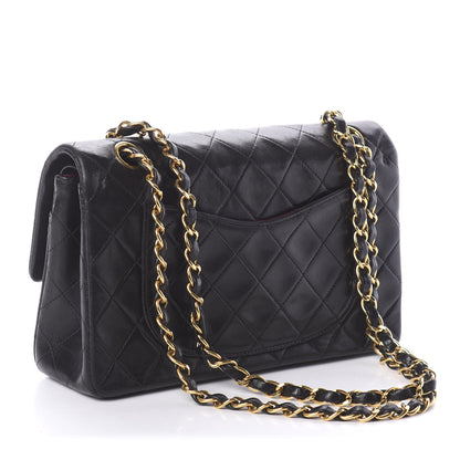 Chanel Lambskin Quilted Small Double Flap Black 2 of 9