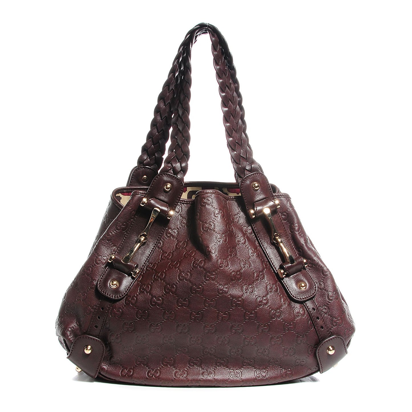 Guccissima Small Pelham Shoulder Bag Chocolate