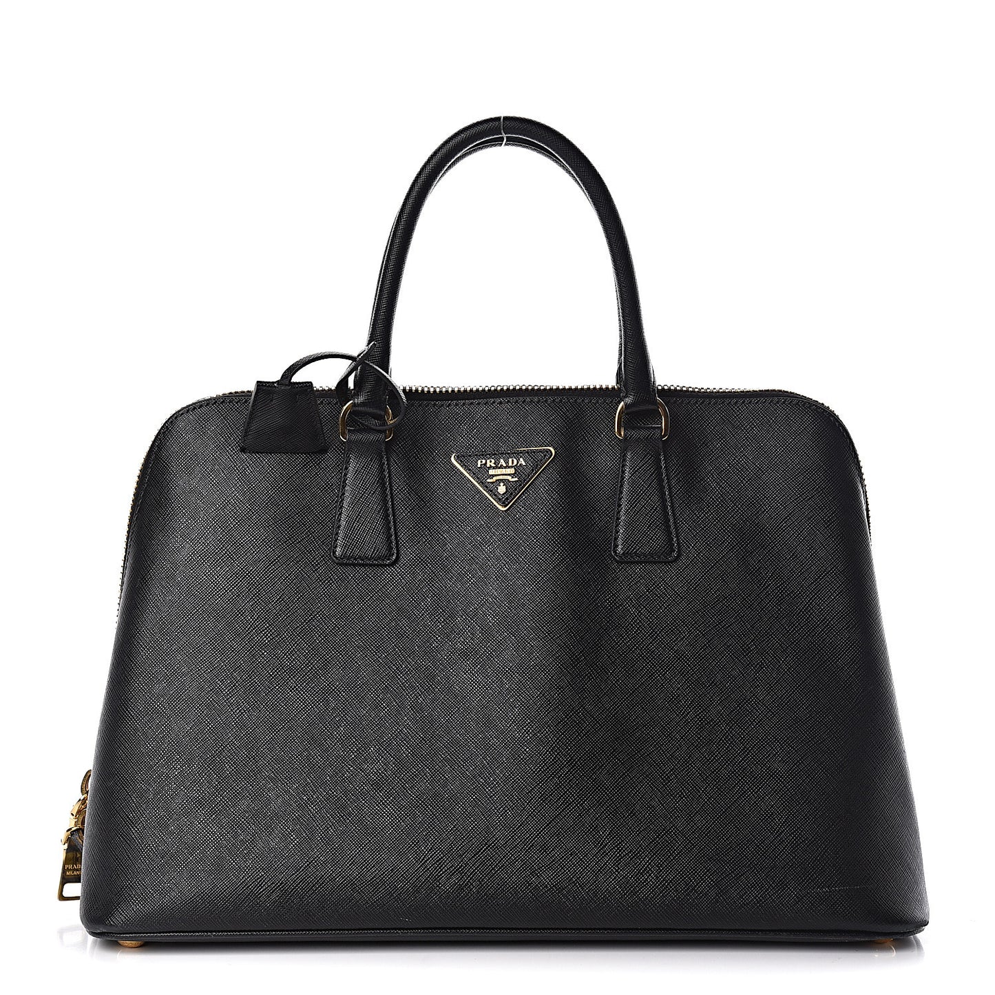 Saffiano Lux Large Promenade Tote Black