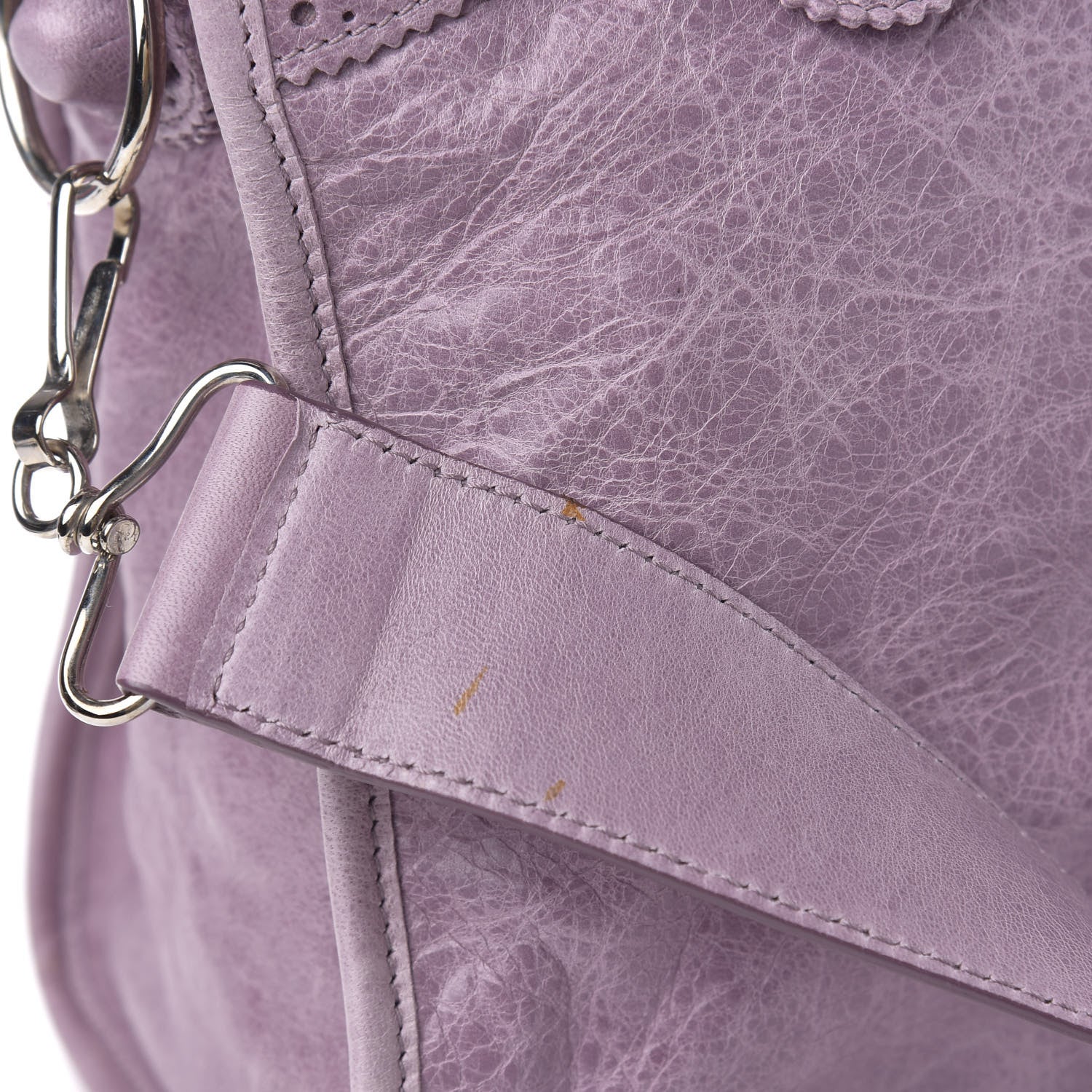 Balenciaga Agneau Giant Brogues Hardware City Lilac 11 of 13