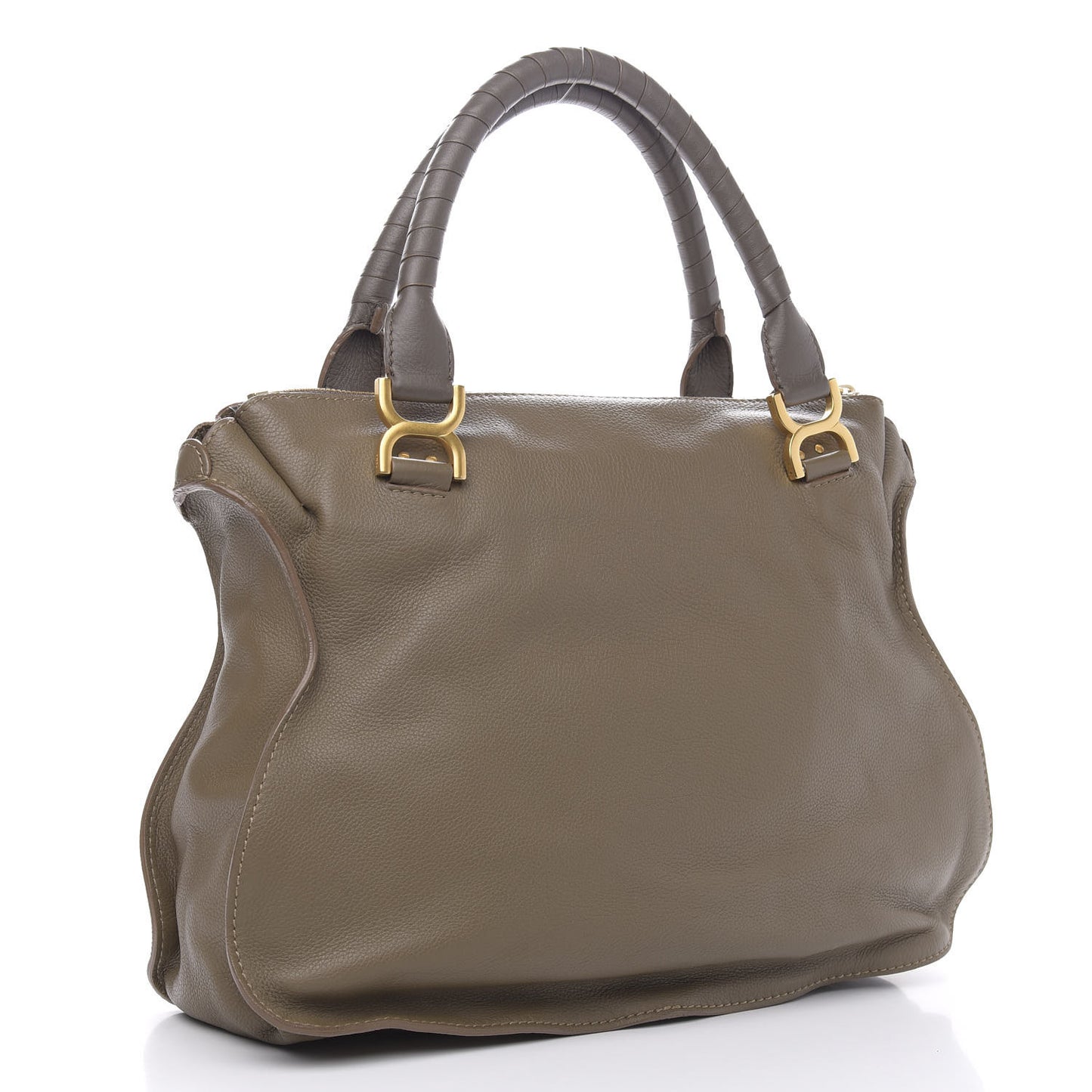 Calfskin Large Marcie Satchel Nut