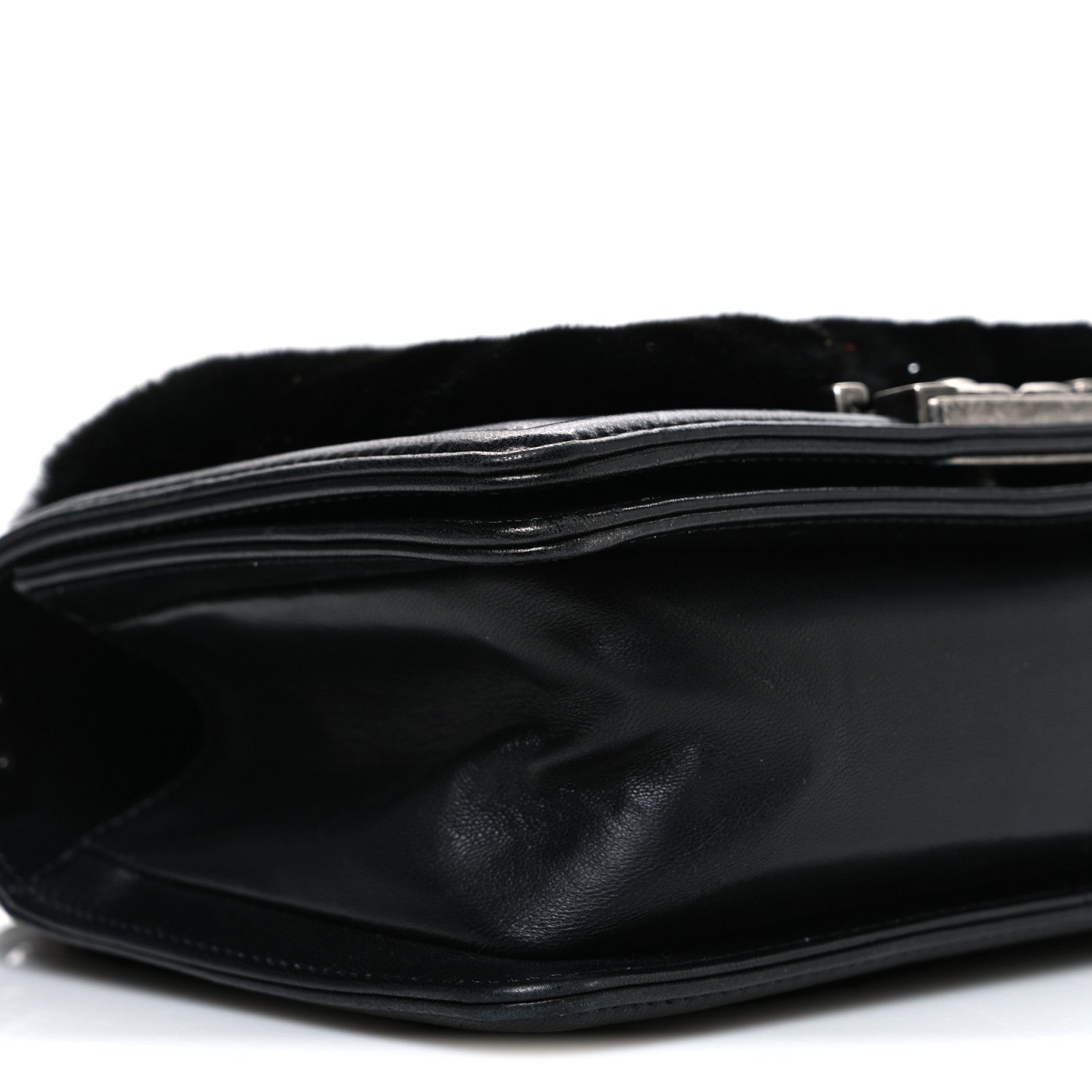 Chanel Orylag Rabbit Fur Calfskin Small Boy Flap Black 9 of 10