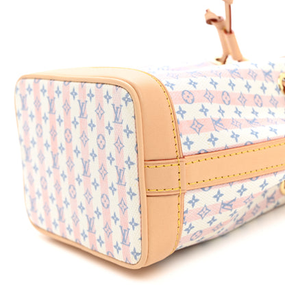 Louis Vuitton Minigram LV Stamp Nano Noe Blue 10 of 10