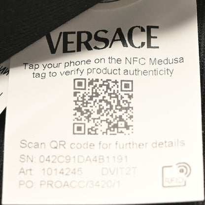 Versace Grained Calfskin Medusa Shoulder Bag Lime 7 of 10