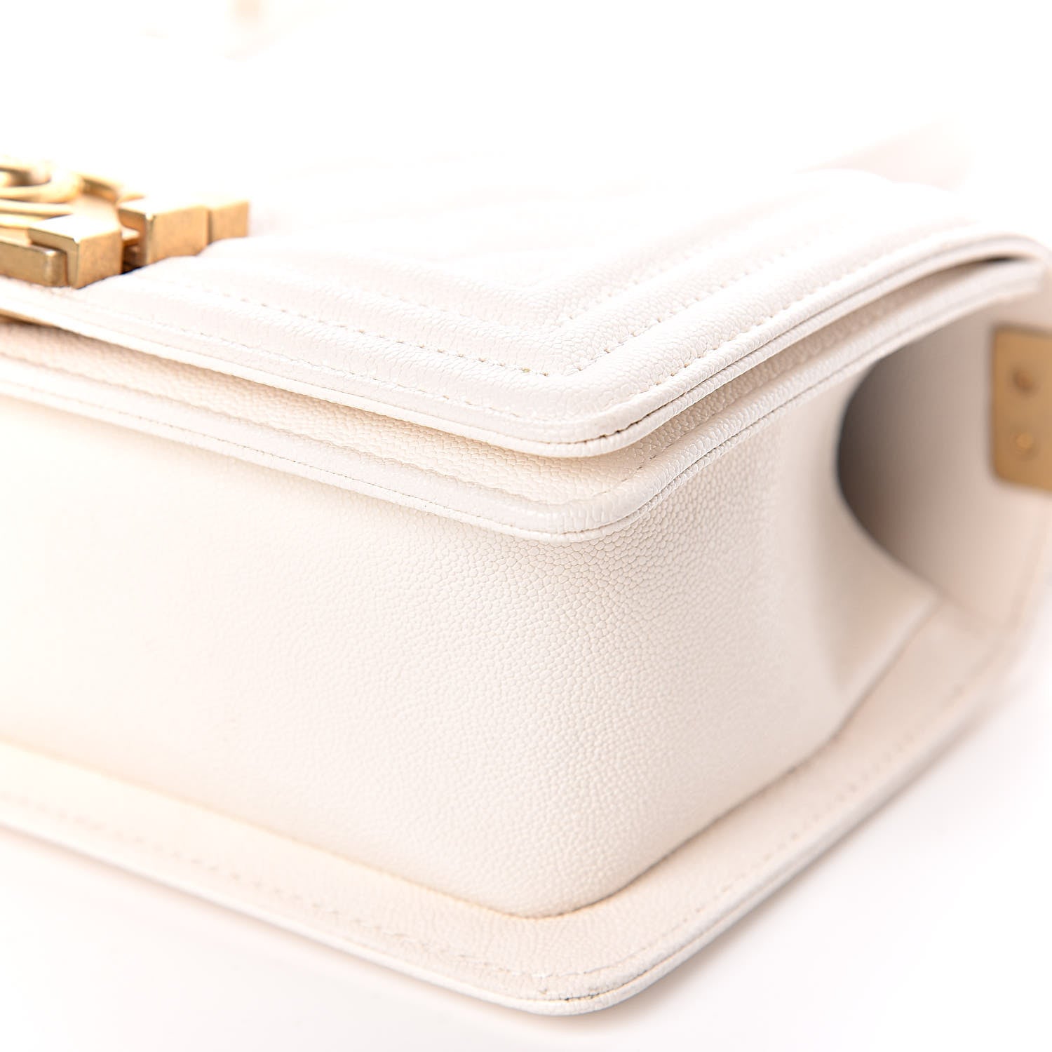 Chanel Caviar Quilted Small Boy Flap Ivory 7 of 12