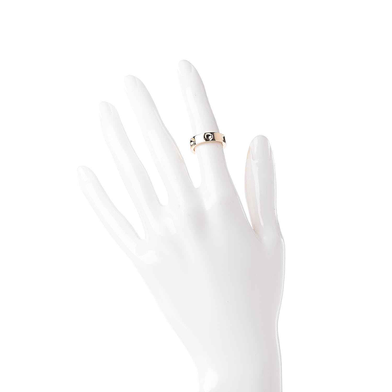 Louis Vuitton 18K Yellow Gold Empreinte Ring 47 4 2 of 5