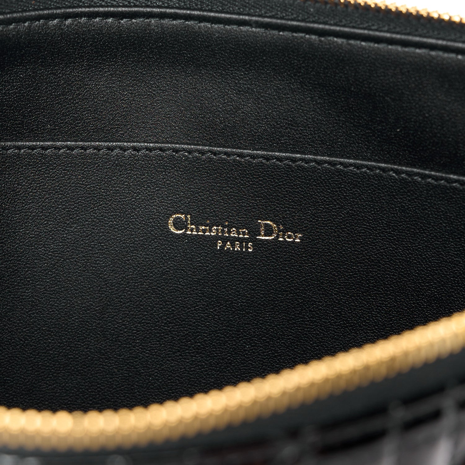 Christian Dior Patent Cannage Large Caro Daily Pouch Black 6 of 10