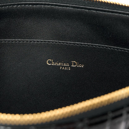 Christian Dior Patent Cannage Large Caro Daily Pouch Black 6 of 10