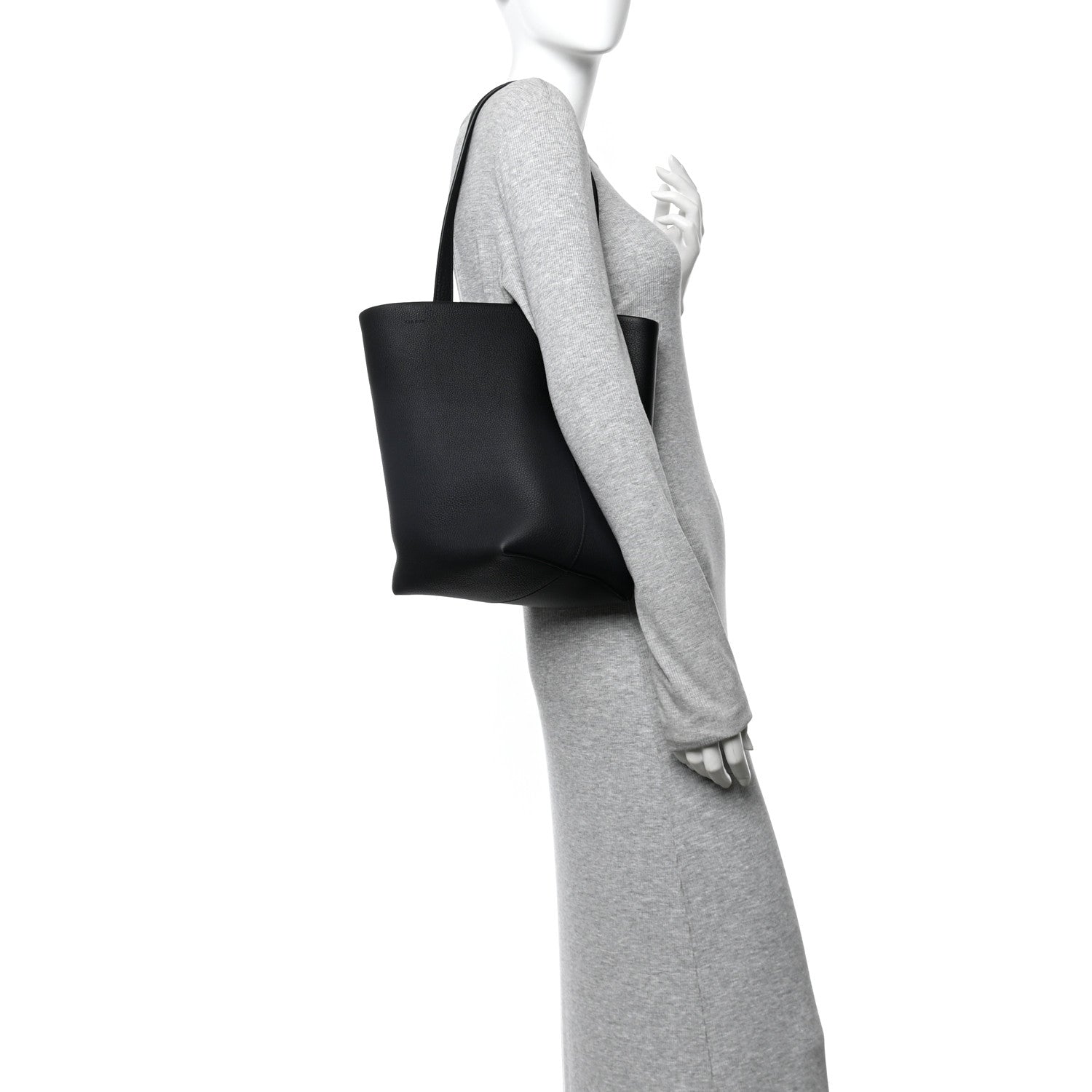 The Row Grained Calfskin Medium N/S Park Tote Black 2 of 9