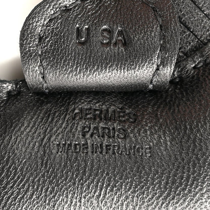 Hermes Milo Lambskin Grigri Rodeo Horse Bag Charm PM So Black 3 of 4