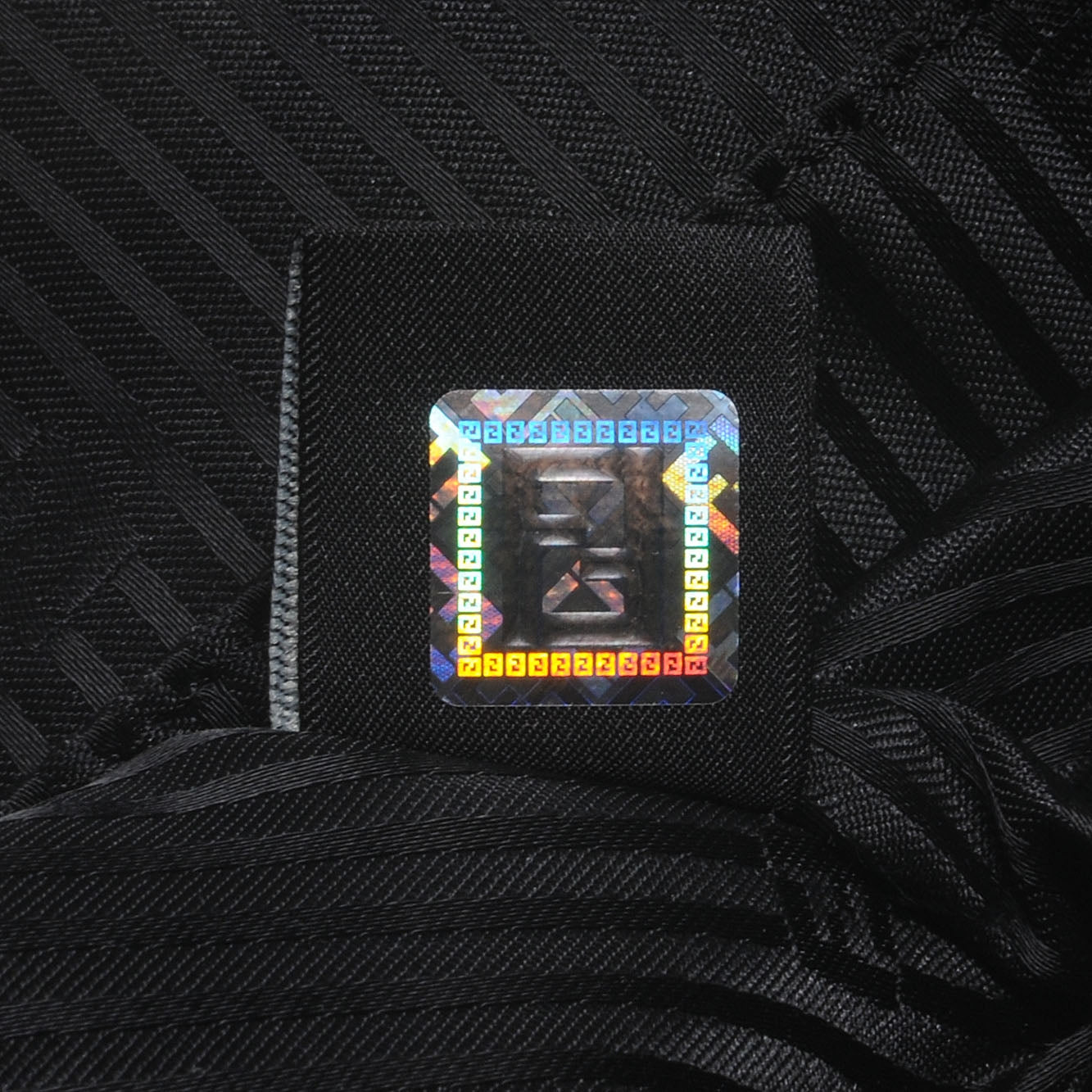 Patent Canvas Chameleon Tote Black
