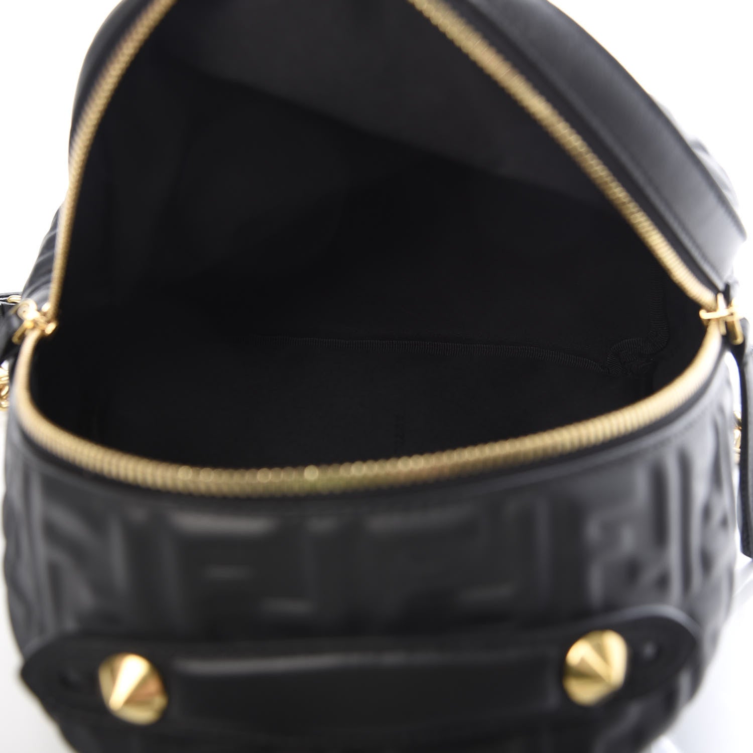Fendi Nappa FF 1974 Embossed Mini Backpack Black 4 of 9
