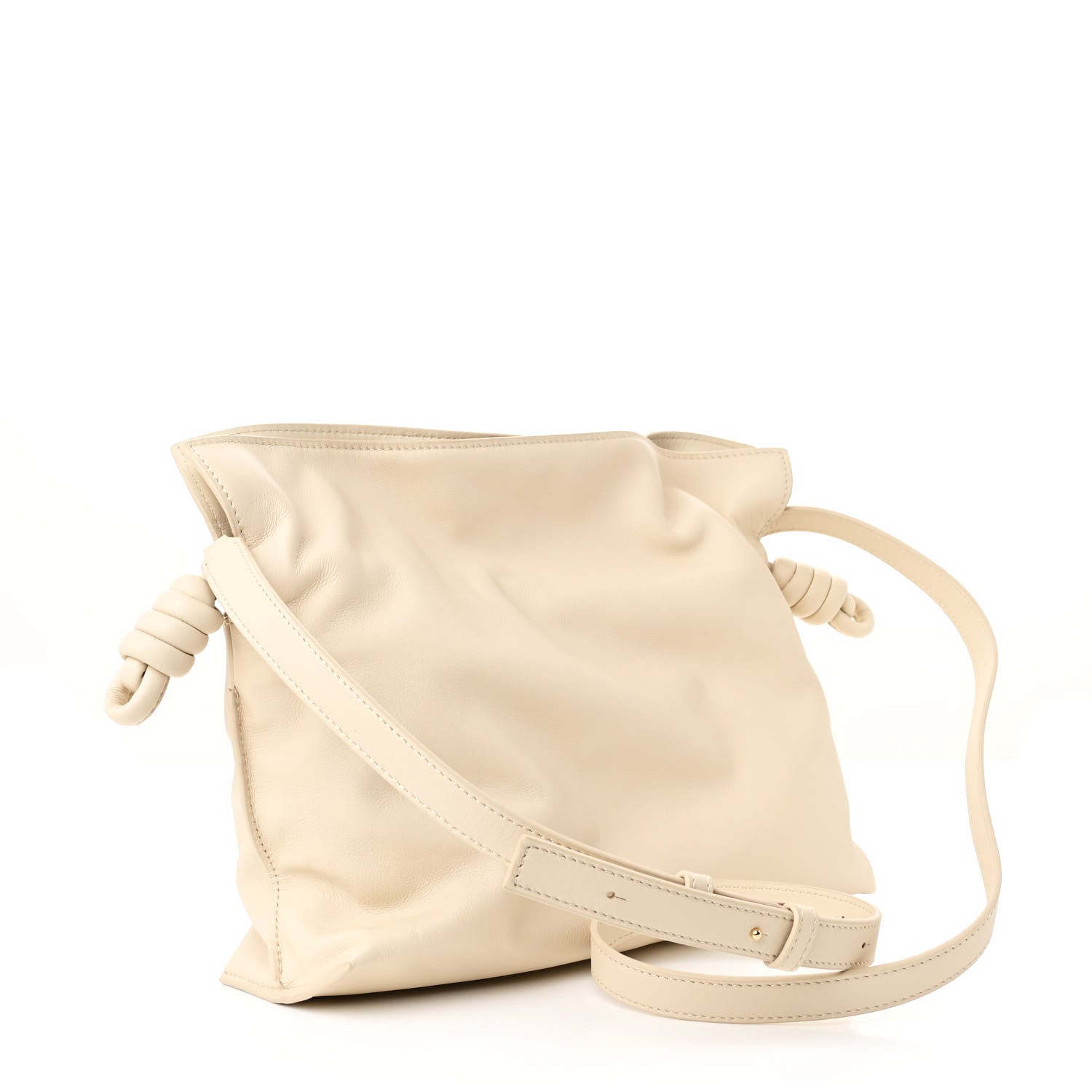 Loewe Calfskin Mini Flamenco Knot Clutch Angora 3 of 9