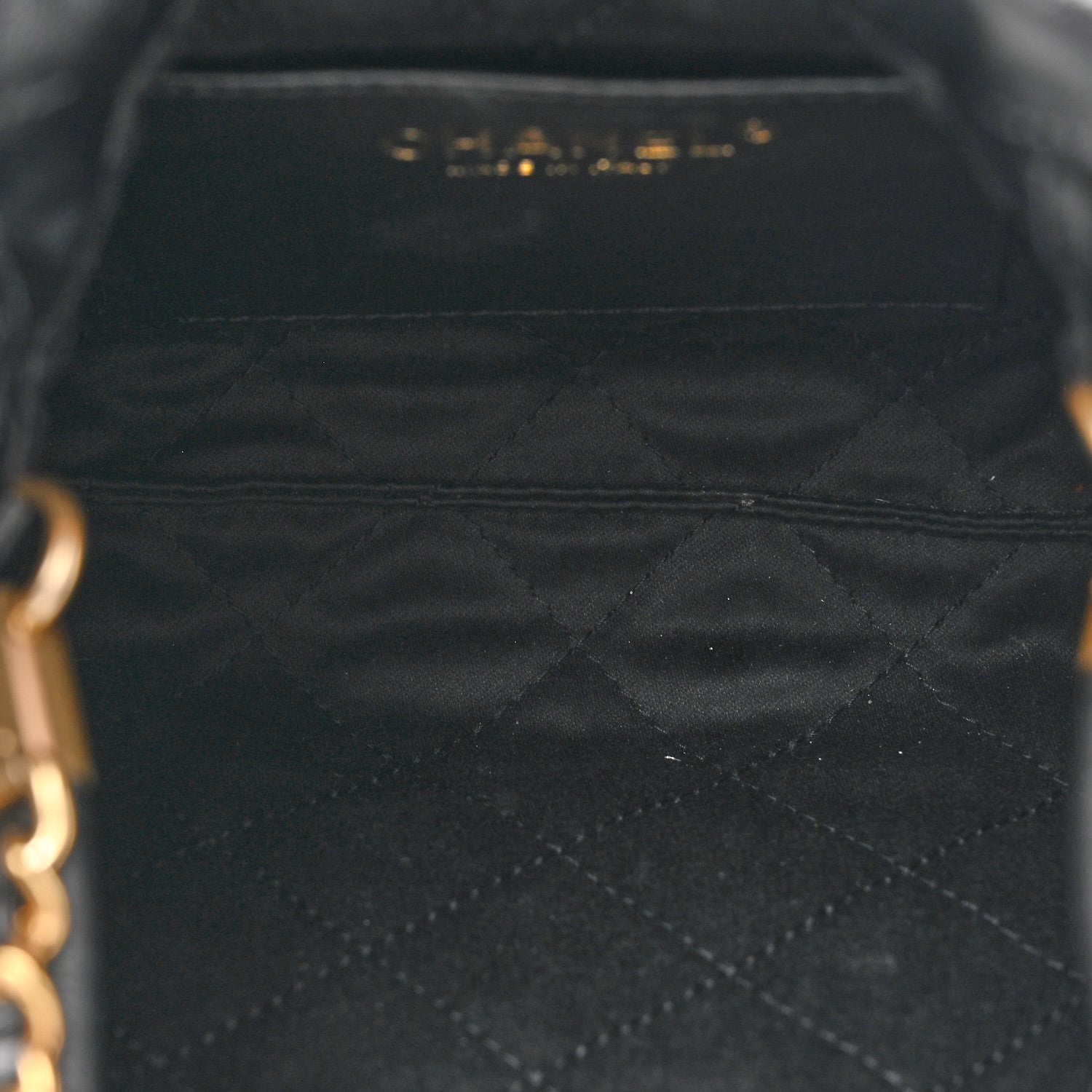Chanel Shiny Calfskin Quilted Mini Chanel 22 Black 5 of 11
